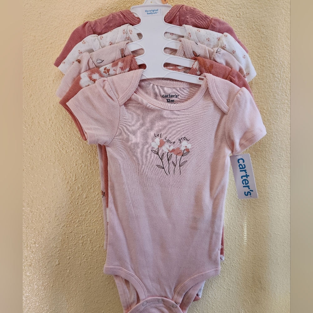 NWT Carters girls onesie 5 pack